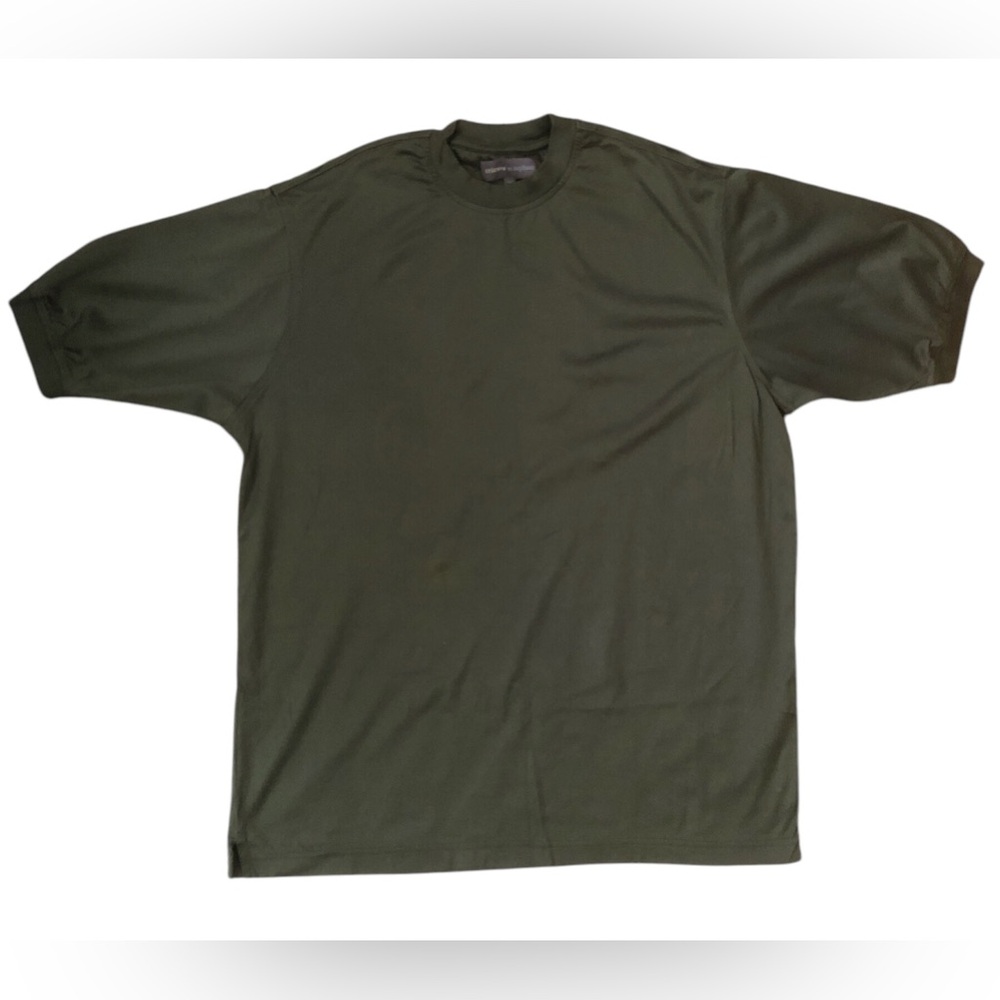 Tricots St Raphael Moss Green T Shirt Men's Size Medium Mercarized Cotton